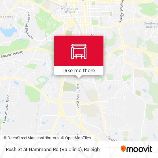 Mapa de Rush St at Hammond Rd (Va Clinic)