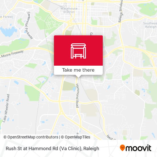 Rush St at Hammond Rd (Va Clinic) map