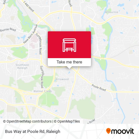 Bus Way at Poole Rd map