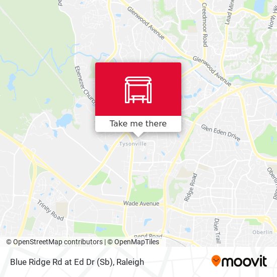 Blue Ridge Rd at Ed Dr (Sb) map