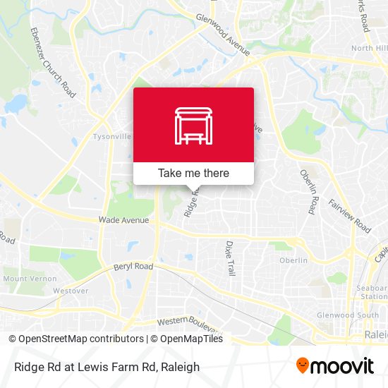 Ridge Rd at Lewis Farm Rd map