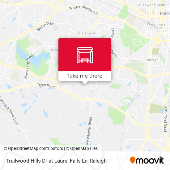 Trailwood Hills Dr at Laurel Falls Ln map