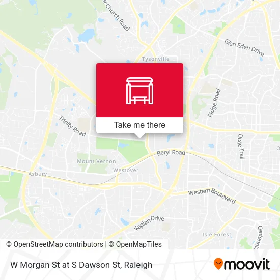W Morgan St at S Dawson St map
