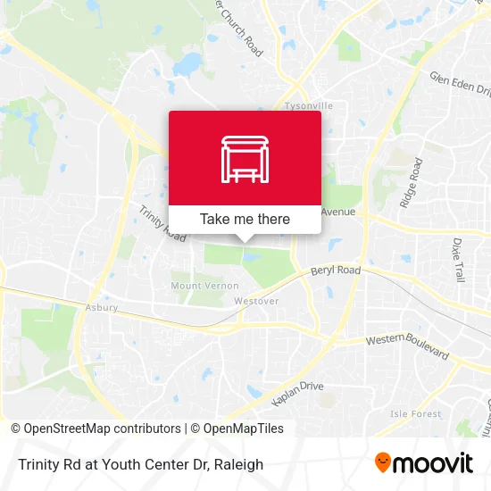 Mapa de Trinity Rd at Youth Center Dr