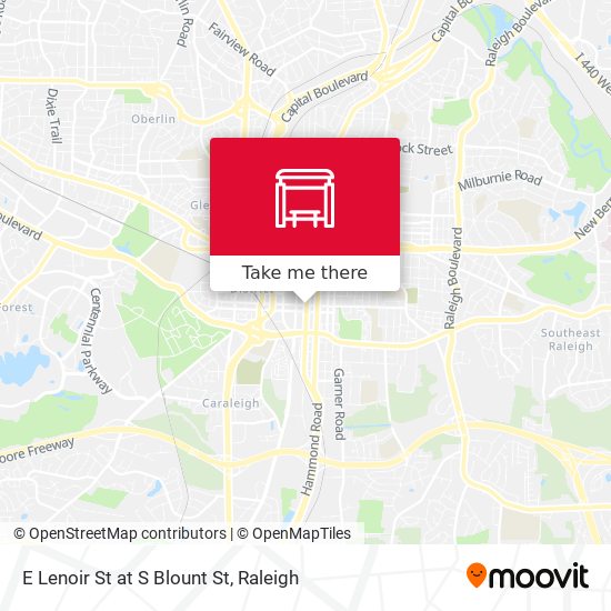 E Lenoir St at S Blount St map