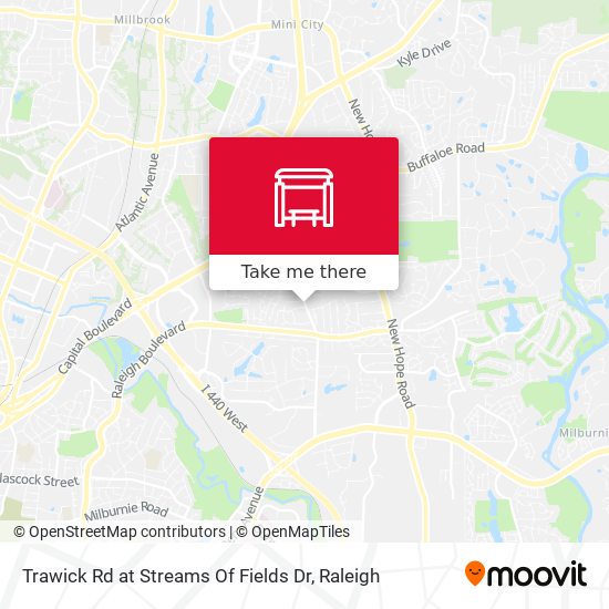 Mapa de Trawick Rd at Streams Of Fields Dr