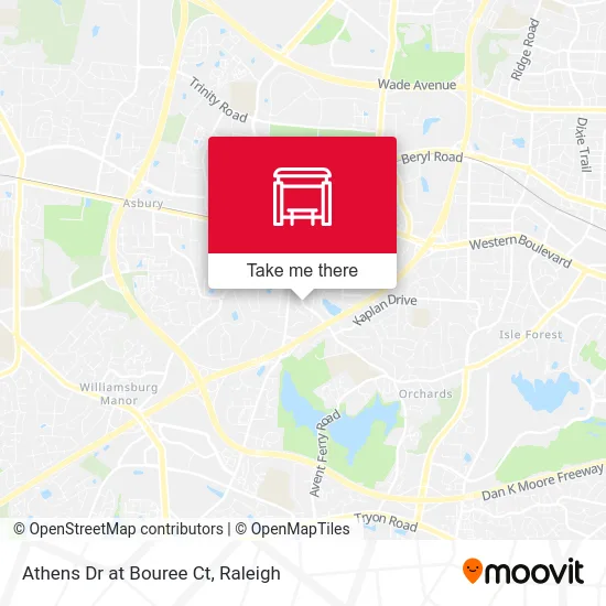 Athens Dr at Bouree Ct map