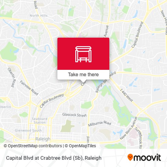 Mapa de Capital Blvd at Crabtree Blvd (Sb)
