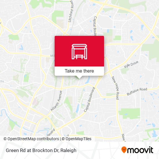 Green Rd at Brockton Dr map