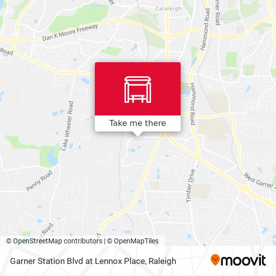 Garner Station Blvd at Lennox Place map