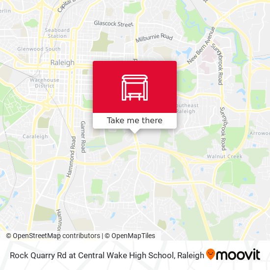 Rock Quarry Rd at Central Wake High School map