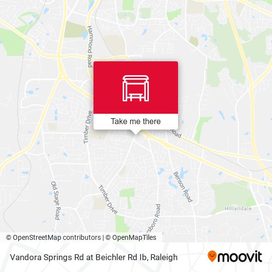 Vandora Springs Rd at Beichler Rd Ib map