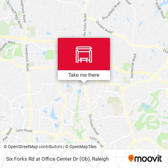 Six Forks Rd at Office Center Dr (Ob) map