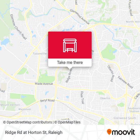 Ridge Rd at Horton St map