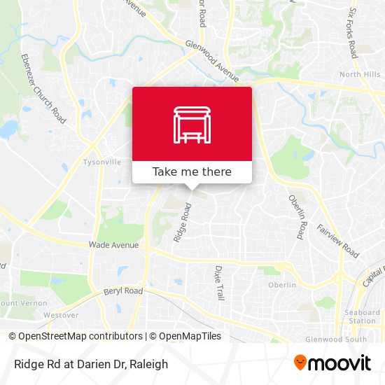 Ridge Rd at Darien Dr map