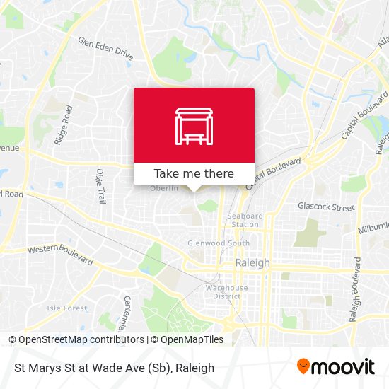St Marys St at Wade Ave (Sb) map