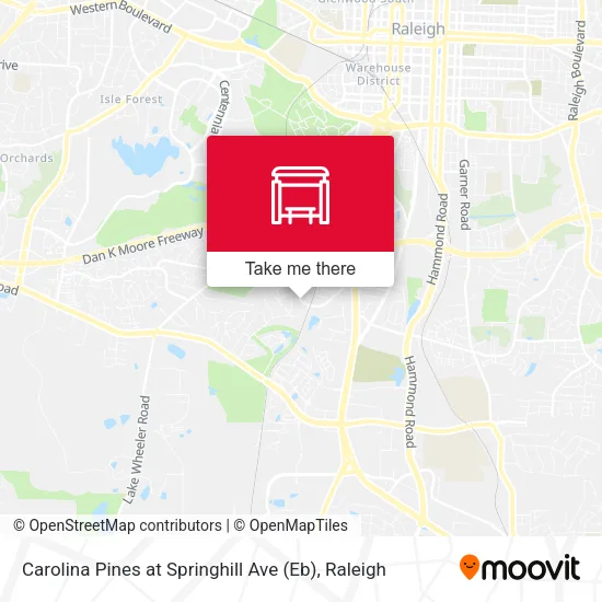 Carolina Pines at Springhill Ave (Eb) map