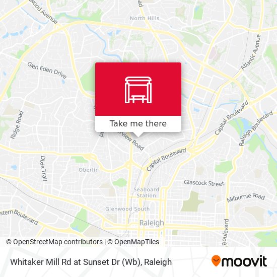 Whitaker Mill Rd at Sunset Dr (Wb) map