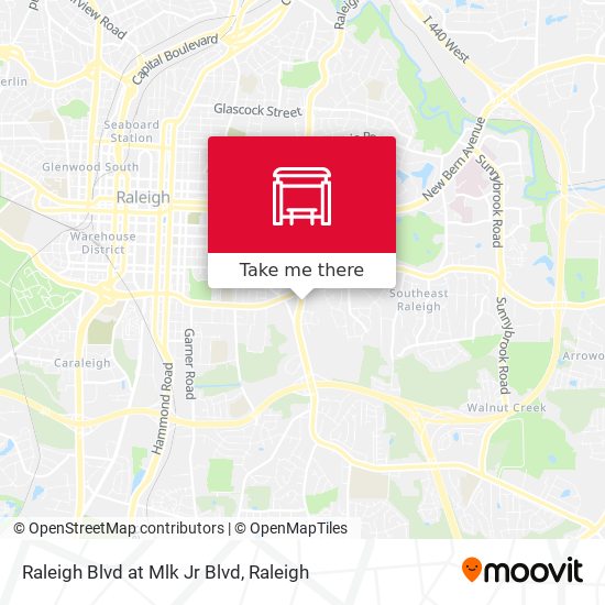 Mapa de Raleigh Blvd at Mlk Jr Blvd