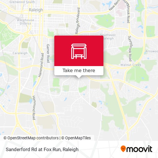 Sanderford Rd at Fox Run map