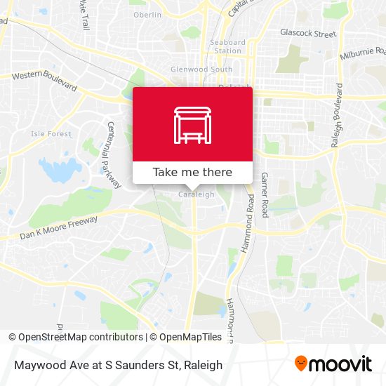 Mapa de Maywood Ave at S Saunders St