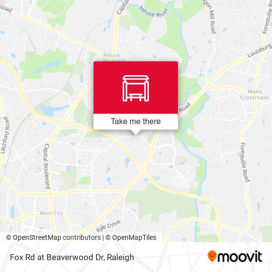 Fox Rd at Beaverwood Dr map