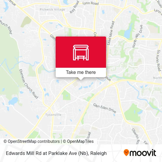 Mapa de Edwards Mill Rd at Parklake Ave (Nb)