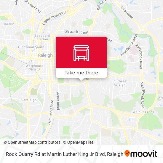 Mapa de Rock Quarry Rd at Martin Luther King Jr Blvd