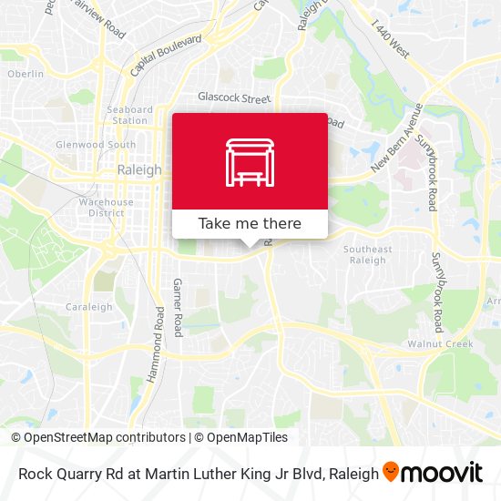 Rock Quarry Rd at Martin Luther King Jr Blvd map