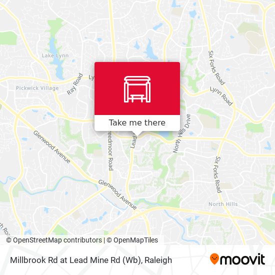 Mapa de Millbrook Rd at Lead Mine Rd (Wb)