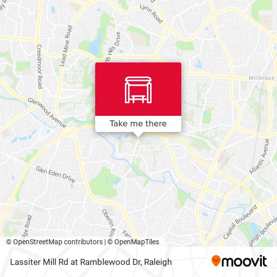 Lassiter Mill Rd at Ramblewood Dr map