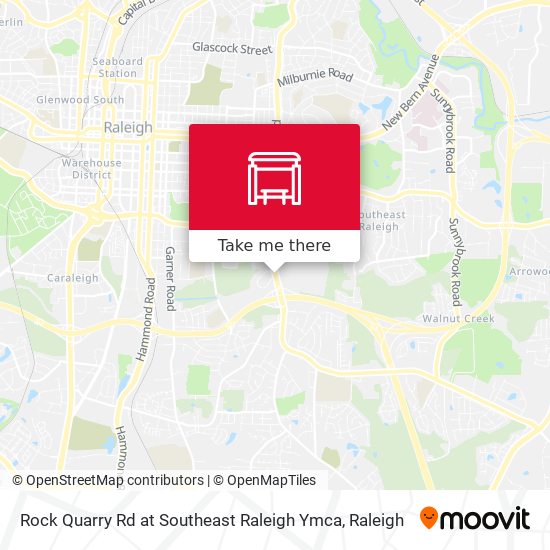 Rock Quarry Rd at Southeast Raleigh Ymca map