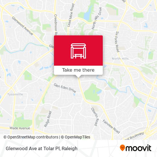 Mapa de Glenwood Ave at Tolar Pl