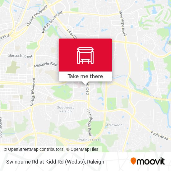 Swinburne Rd at Kidd Rd (Wcdss) map