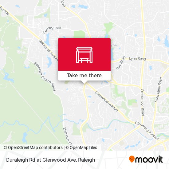 Duraleigh Rd at Glenwood Ave map