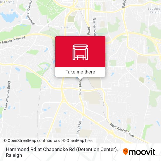 Hammond Rd at Chapanoke Rd (Detention Center) map