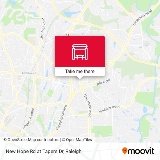 New Hope Rd at Tapers Dr map