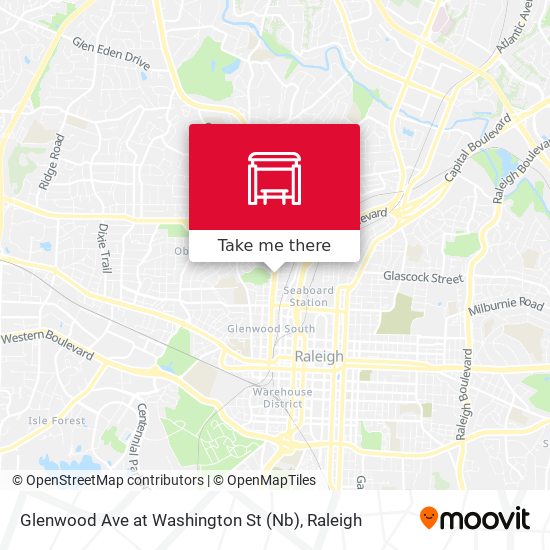 Glenwood Ave at Washington St (Nb) map