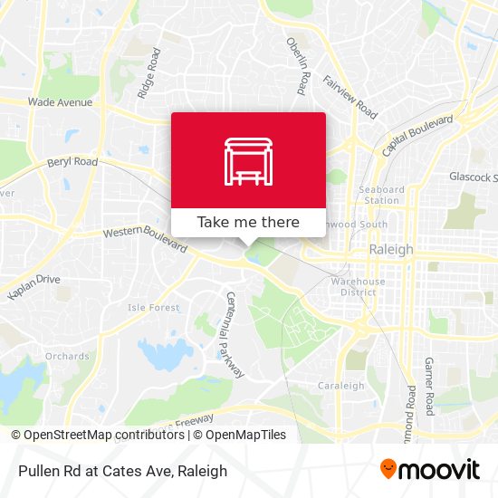 Pullen Rd at Cates Ave map