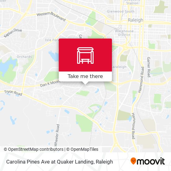 Carolina Pines Ave at Quaker Landing map