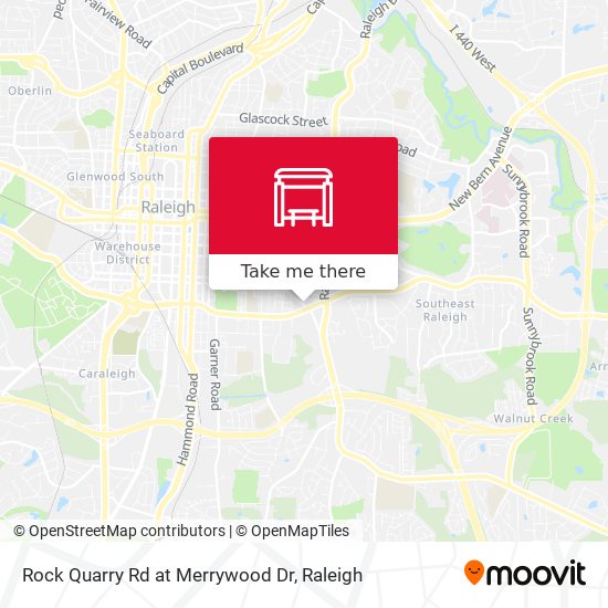 Rock Quarry Rd at Merrywood Dr map