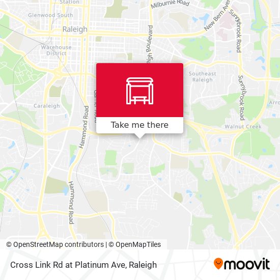 Mapa de Cross Link Rd at Platinum Ave