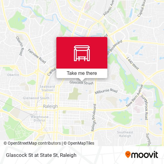 Glascock St at State St map