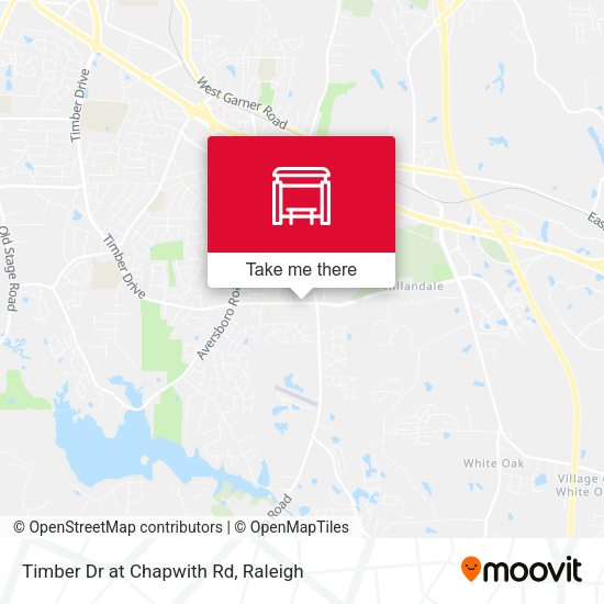 Timber Dr at Chapwith Rd map