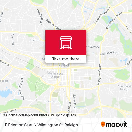 E Edenton St at N Wilmington St map