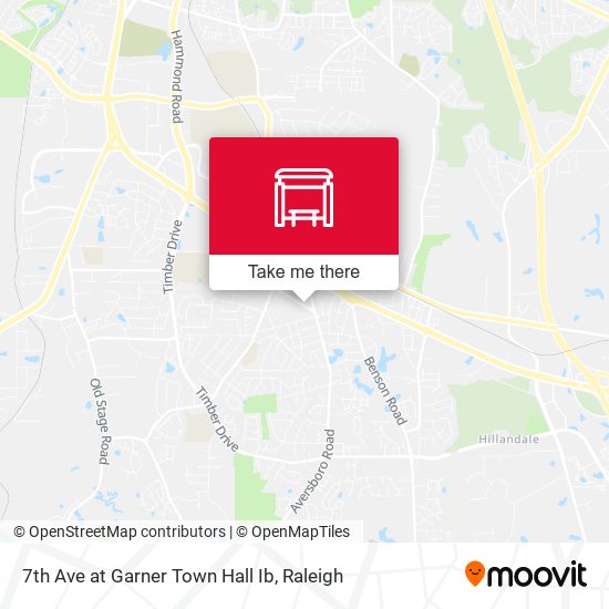 7th Ave at Garner Town Hall Ib map