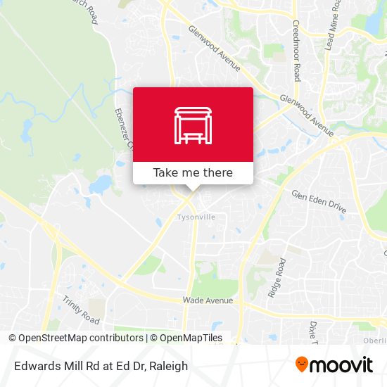 Edwards Mill Rd at Ed Dr map