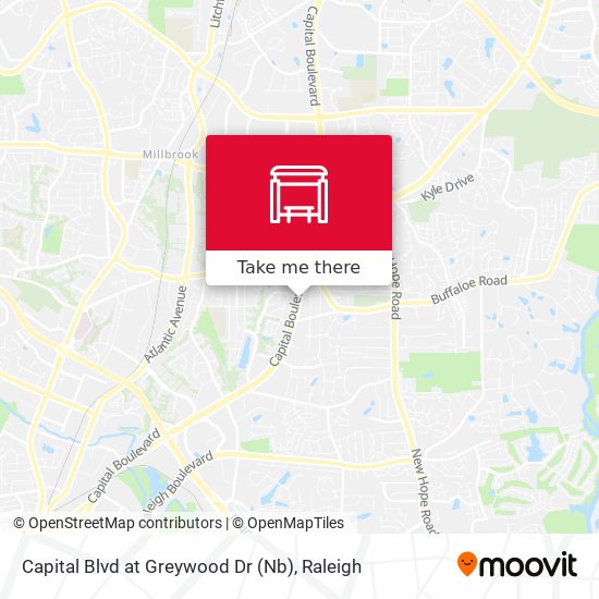 Capital Blvd at Greywood Dr (Nb) map