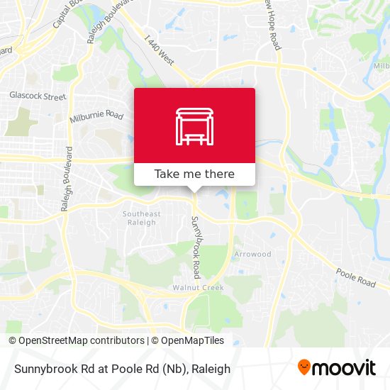 Mapa de Sunnybrook Rd at Poole Rd (Nb)