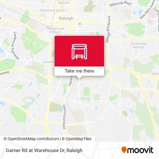 Garner Rd at Warehouse Dr map